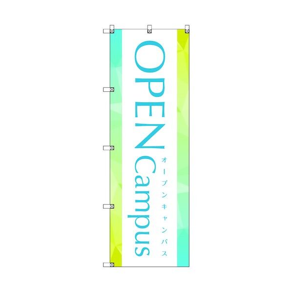 のぼり旗 T-00049 オープンキャンパス_青 1枚 6300035308   1枚
