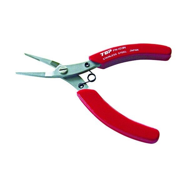 TOPフラットノーズプライヤギザ付ステンレス製