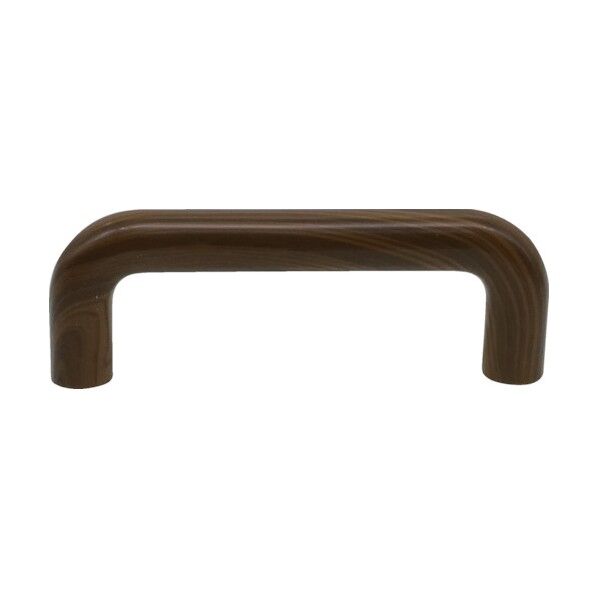 丸棒取手 ABS樹脂 ブラウン 全長80mm 全高28mm ピッチ70 めねじM4深さ11(トラス小ねじM4×28 2本付) MAHA-BR 1点