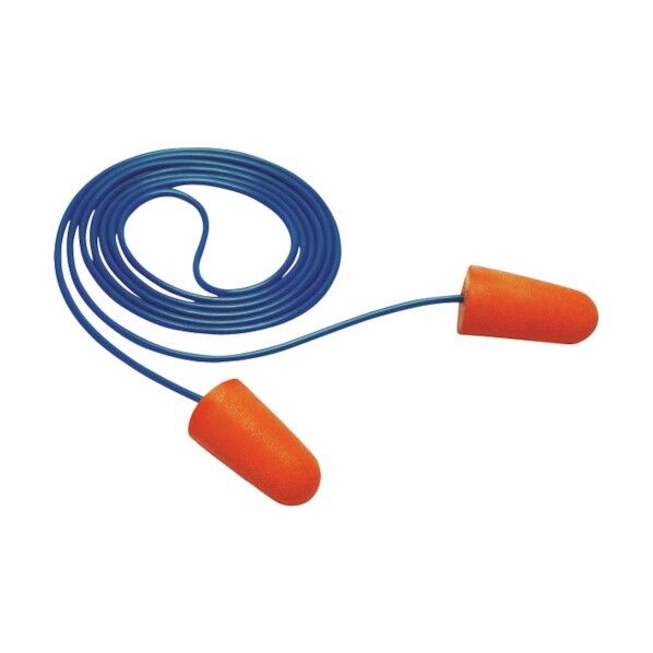 トラスコ(TRUSCO) まとめ買い 耳栓 コード付 ファームタイプ 100袋 TEI-09CBOX 100袋...