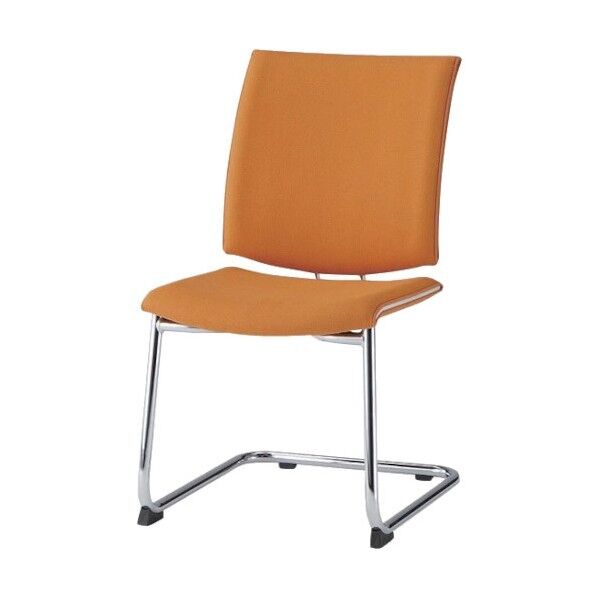 ミーティングチェア C脚肘なし 布張り