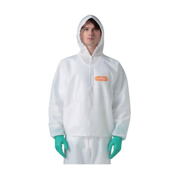 LIVMOA3000高通気ハイスペックタイプ セパレート上衣ファスナー付 220-03033(XL) 1点