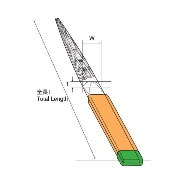 組ヤスリ 半丸