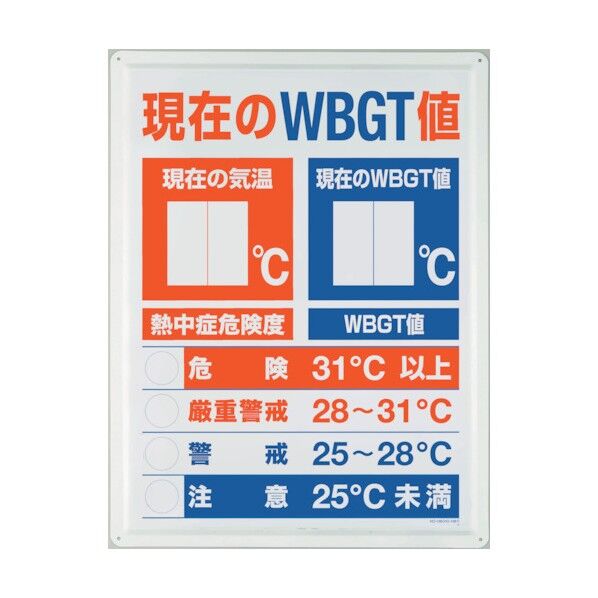 WBGT値表示板