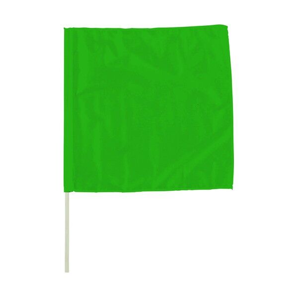 手旗 緑 面ファスナー付 372-22A 1点