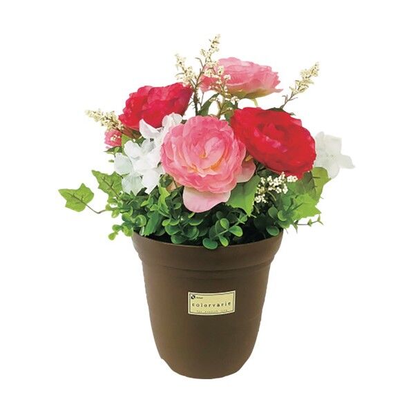 造花鉢 ラナンキュラス(ピンク色) 935-44 1点