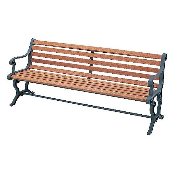 ベンチYB-77L-WN(背付肘付)