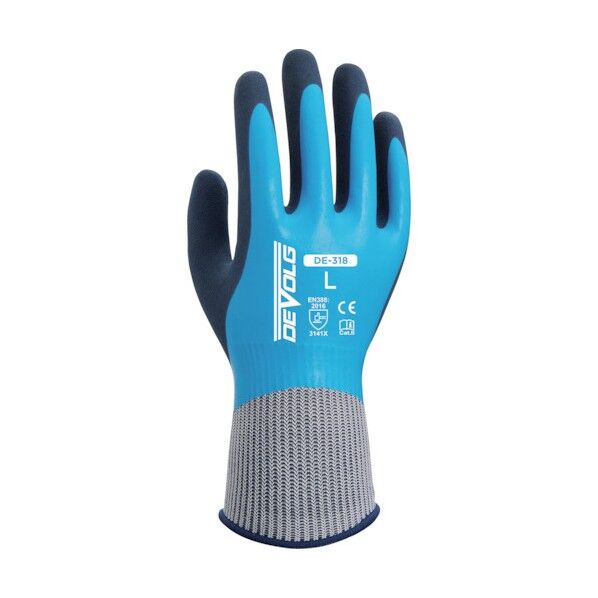 天然ゴム手袋 DEVOLG DEー318 防水 Mサイズ DEDE318_M_1P 1点