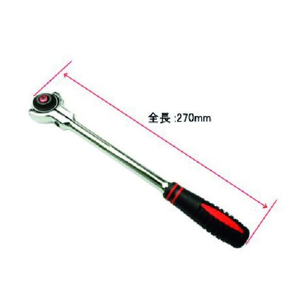 3/8DR ラウンドヘッドラチェット 72T 2002000014184 1個