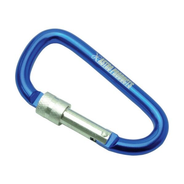 D型カラビナ環付き ブルー L 2032000004236 1個
