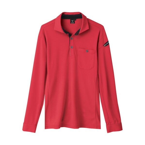 エコ制電長袖ポロシャツ SS 6095-71-SS 1点