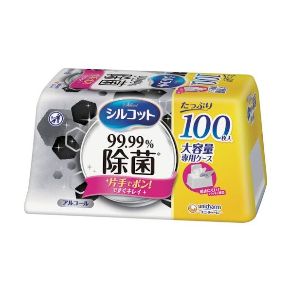 ユニ・チャーム シルコット99.99除菌ウェットティッシュ 本体大容量 415779 100枚