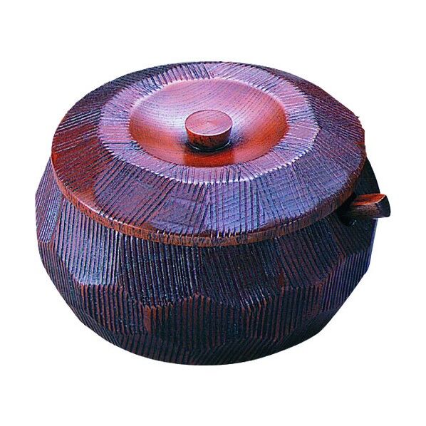 摺リ漆木製飯器セット(蓋付) 大 25782 RHV7701 1個