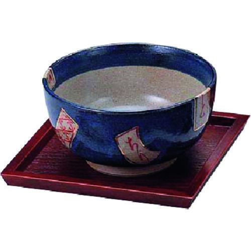 木製ハイブラウン 正角ドンブリトレー 15237 PTL9001 1個