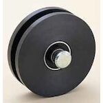 フジロイヤル重量戸車 K型 車のみ(枠付用芯棒セット付) 60mm R60K-N(WAKUTUKISINNBOU) 1点