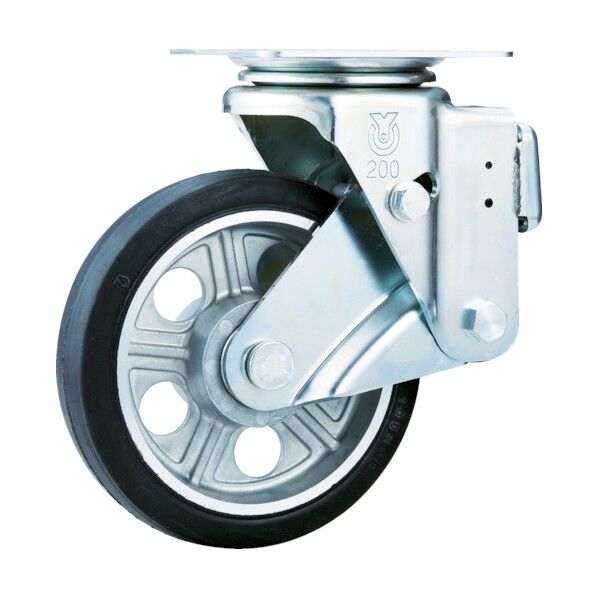 スカイキャスター固定車200径鋼板ホイルウレタンB入り車輪