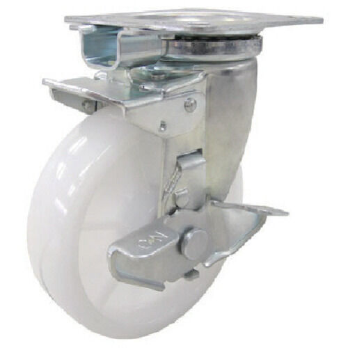 キャスター 旋回固定式S付自在車 ナイロン車輪