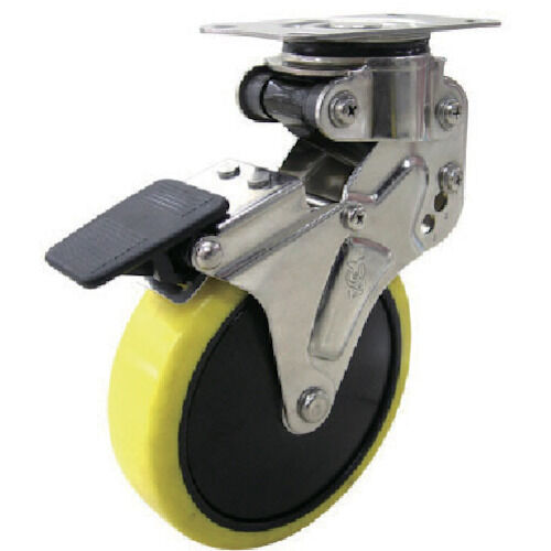 緩衝キャスター固定車S付き帯電防止ウレタン車輪