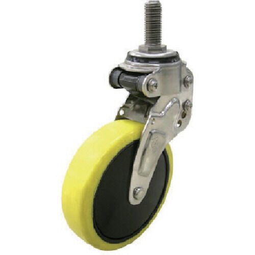 ねじ込み式緩衝キャスター自在車 帯電防止ウレタン車輪
