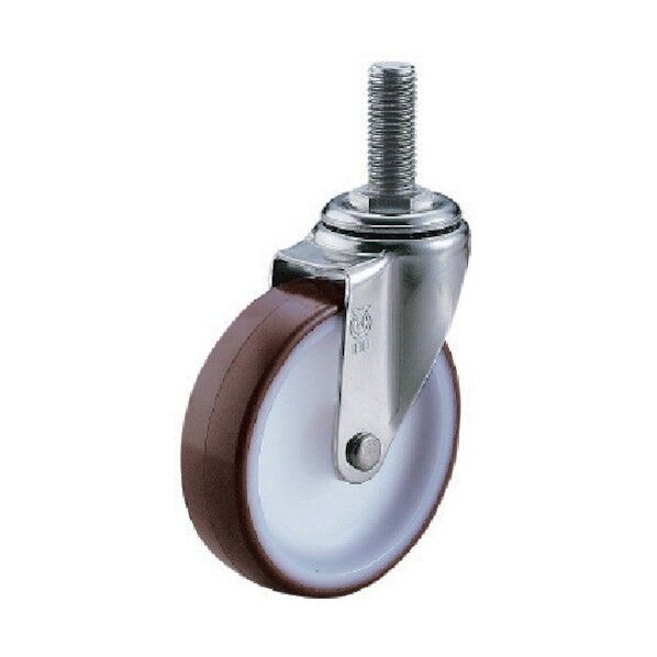 ねじ込みキャスターステンレス製自在車 ウレタン車輪