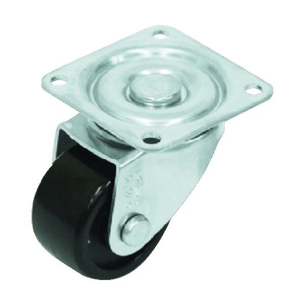 重量用プレート式キャスター(強化ナイロン車・ステンレス金具) 自在