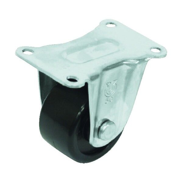 重量用プレート式キャスター(強化ナイロン車・ステンレス金具) 固定