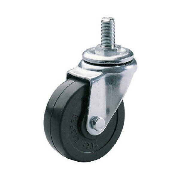 ねじ込みキャスターステンレス製自在車 ハードゴム車輪