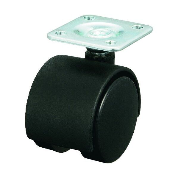 ユーエイ 双輪キャスター自在車 50径ナイロン車輪 PT-50G 1台