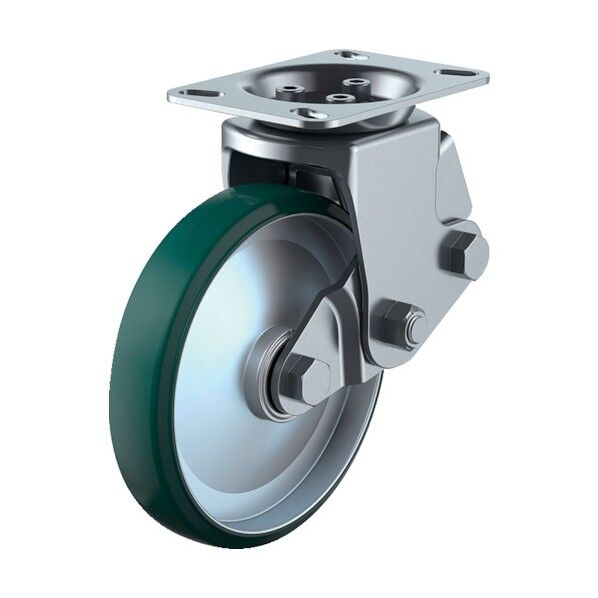 プレート式キャスター 固定車 200径 射出ウレタン車輪 SKY-2R200UWF/INJ-A-2 1点