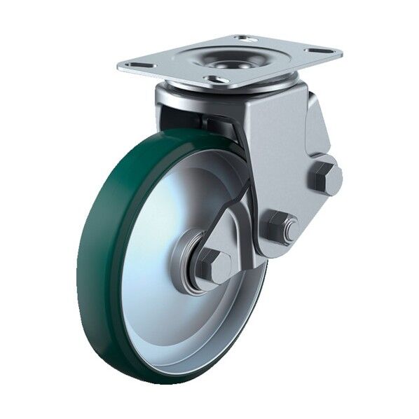 プレート式キャスター 自在車 200径 射出ウレタン車輪 SKY-2S200UWF/INJ-A-2 1点