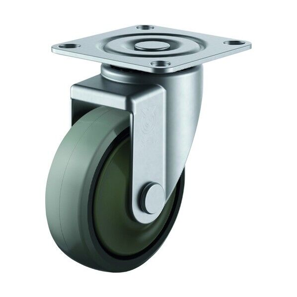 ステンレス製自在車100径ナイロンホイルウレタン車Bカバー付 SUS-SJ-100GUBC 1点