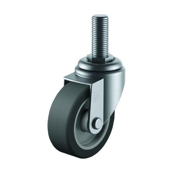 ねじ込み式キャスター自在車50径エラストマー車輪 SUS-ST-50EL-M16-40 1点