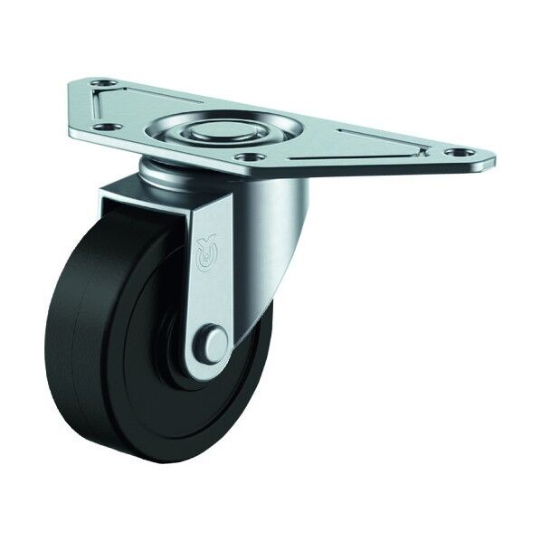 コーナー用キャスター自在車 75径ゴム車輪 SGC-75RH 1点