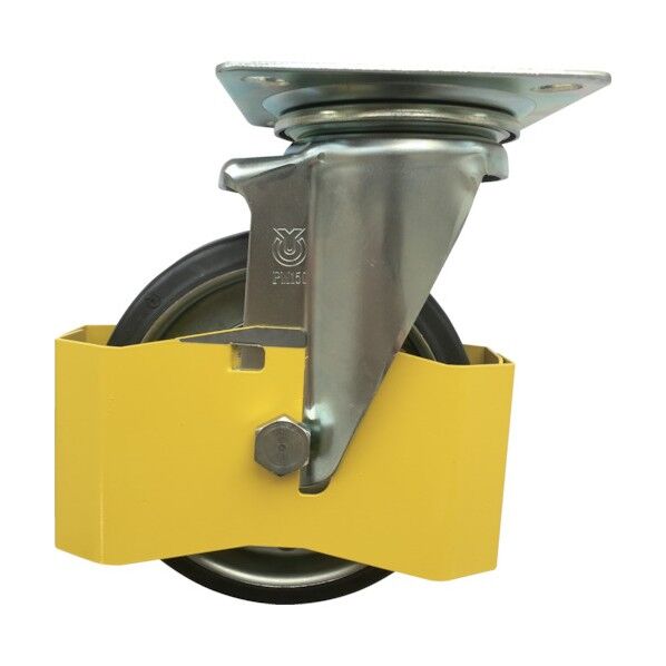 新型プレスキャスター 自在車 150径鋼板ホイルゴム車輪 PMS-150WB-IPCY 1点