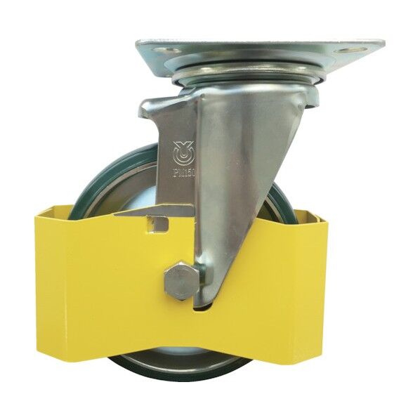 新型プレスキャスター 自在車 200径射出ウレタン車輪 PMS-200UWBINJ-IPCY 1点