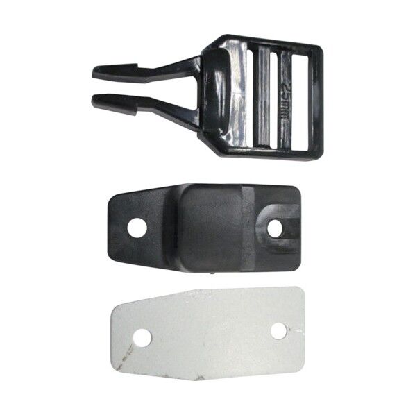 ユタカメイク 金具 ベルト差込 25mm用 ブラック