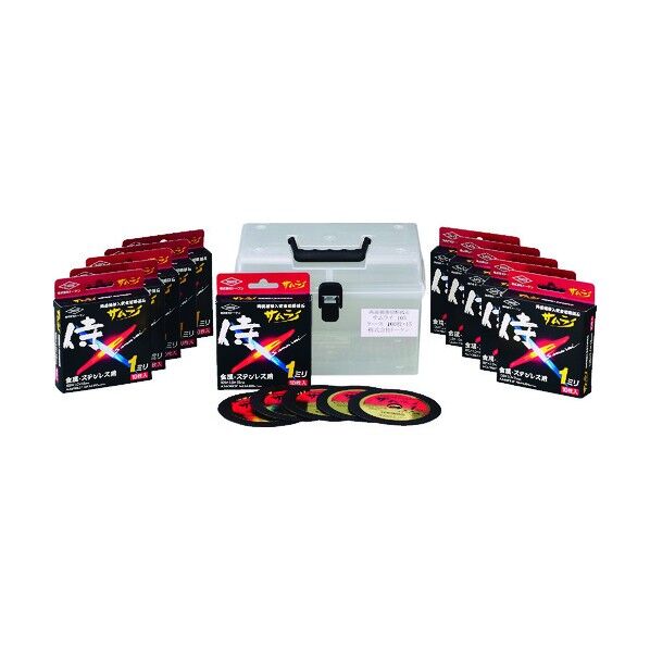 切断砥石サムライ105100枚ケースセット 231 x 168 x 148 mm RA-105AZ-100 115枚