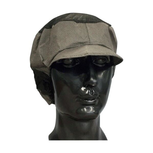 でんでん帽(帯電タイプ) ツバ付通気型 ) ブラック CA104BL 50枚