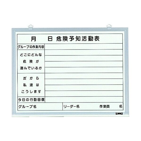 危険予知活動表(屋内用)