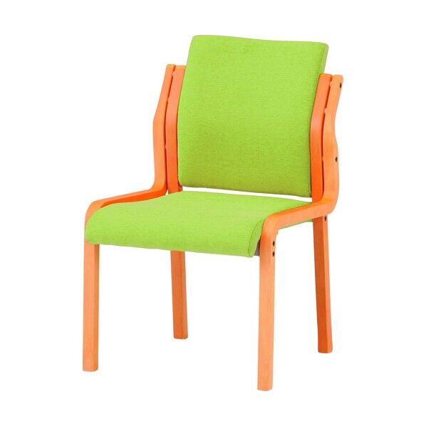 木製スタッキングチェア FVM-6 Fミントグリーン FVM-6-FMGE 1点