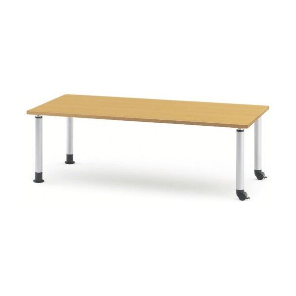 ※法人専用品※藤沢工業 ダイニングテーブル キャスタータイプ 1200X750 メープル MKT-1275C MP 1点...