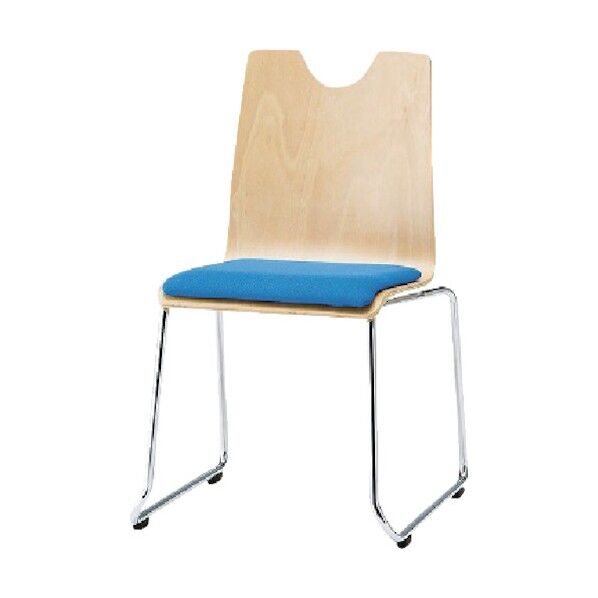 リフレッシュチェア ループ脚 ブラック RMH-L2 BK 1点