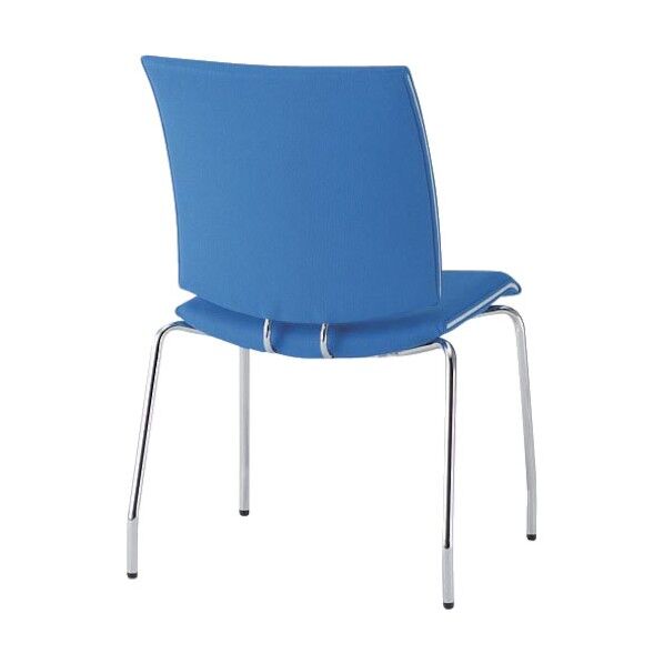 ミーティングチェア 4本脚 クリアブルー FMP-4 CBL 1点