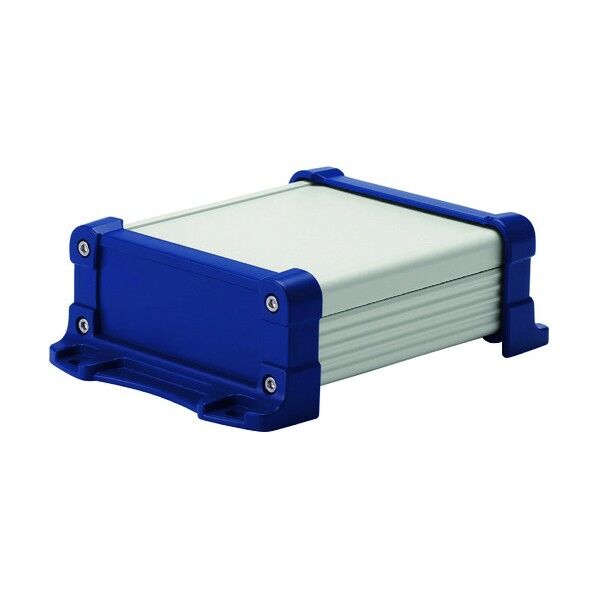 フランジ足付 防水アルミケース シルバー/ネイビー EXWF24-7-29SN 1点