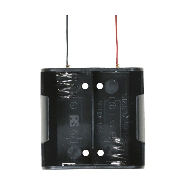 タカチ リード線付電池ホルダー 単1×2 SN1-2 1個