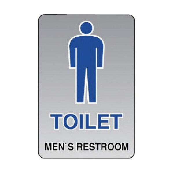 透明ステッカー（小）ＴＯＩＬＥＴ（男）５枚組 807-70A 1