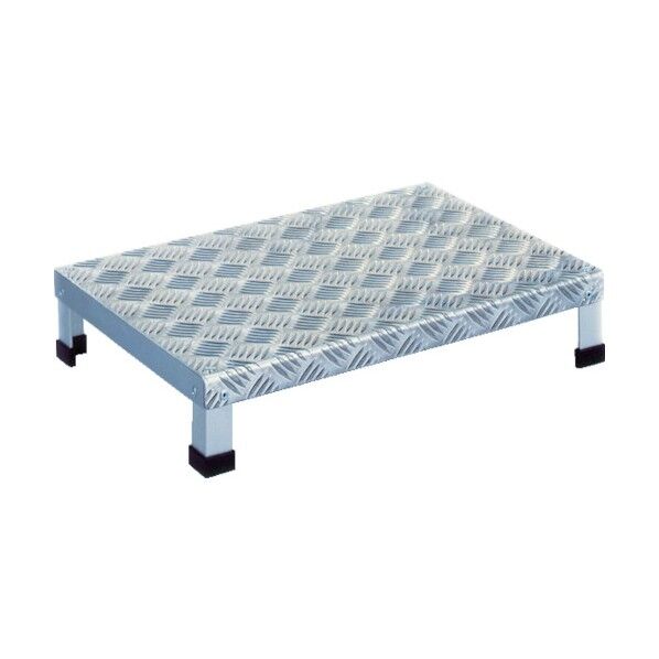 システムステップ アルミ製足踏台 500X350XH100 LH-100A 1