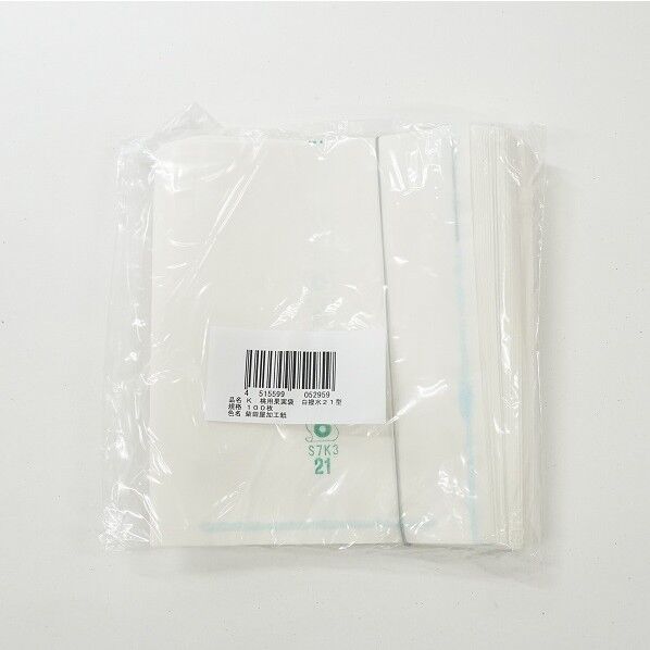 桃用果実袋 白撥水21型 100個...