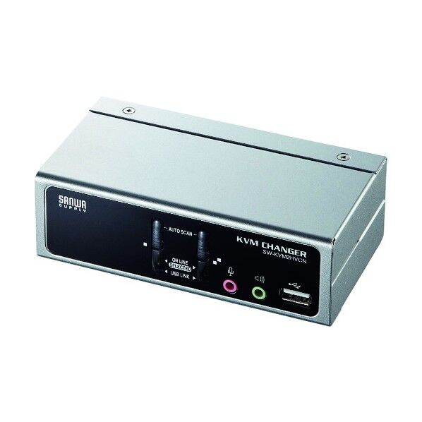 USB・PS/2コンソール両対応パソコン自動切替器(2:1)
