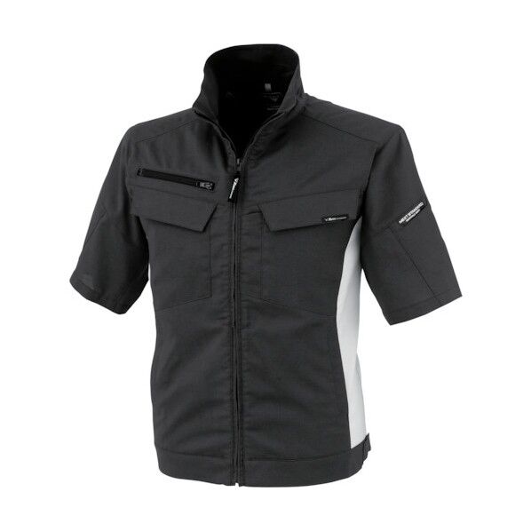 裏綿ストレッチ半袖ブルゾン M 1511-90-M 1点